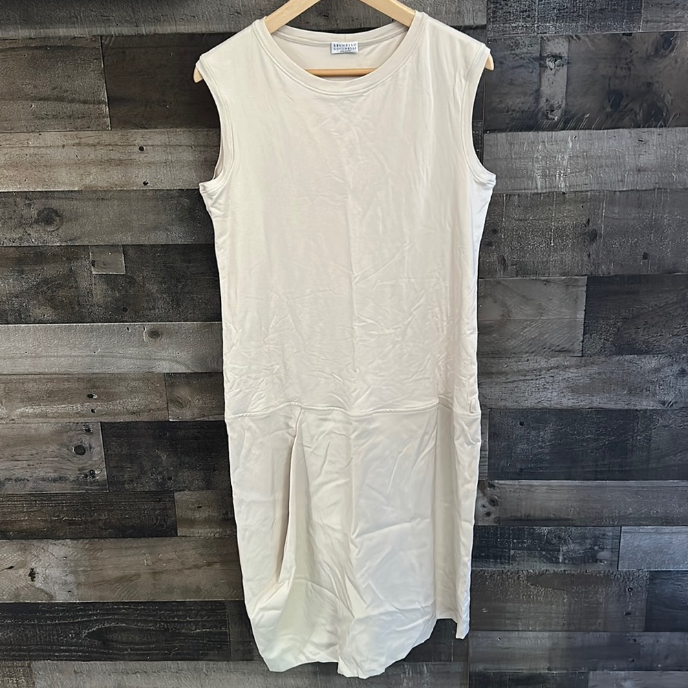 Brunello Cucinelli Sleeveless T shirt dress XL